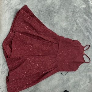 Beautiful red wine romper size S only used onetime